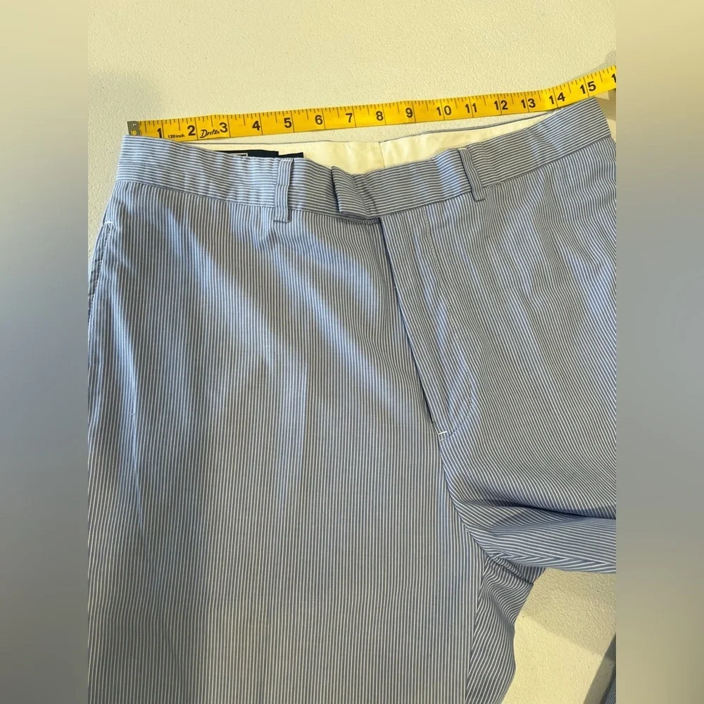 Ralph Lauren striped flat chino cruise Vacation trousers 32X30 Cotton Blend